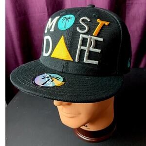 Blvd Supply Wool Snapback Hat Mens Most Dope Embroidered Adjustable